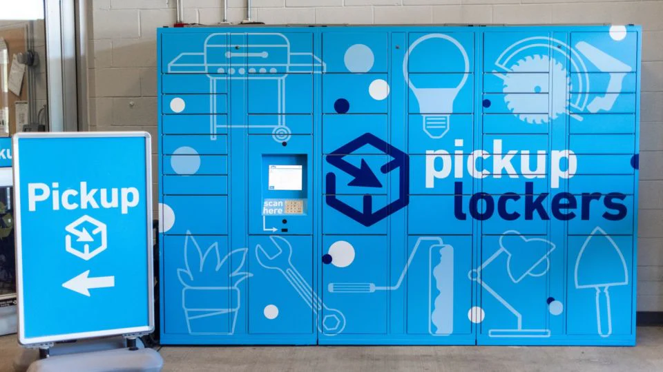 Lowe's pickup lockers