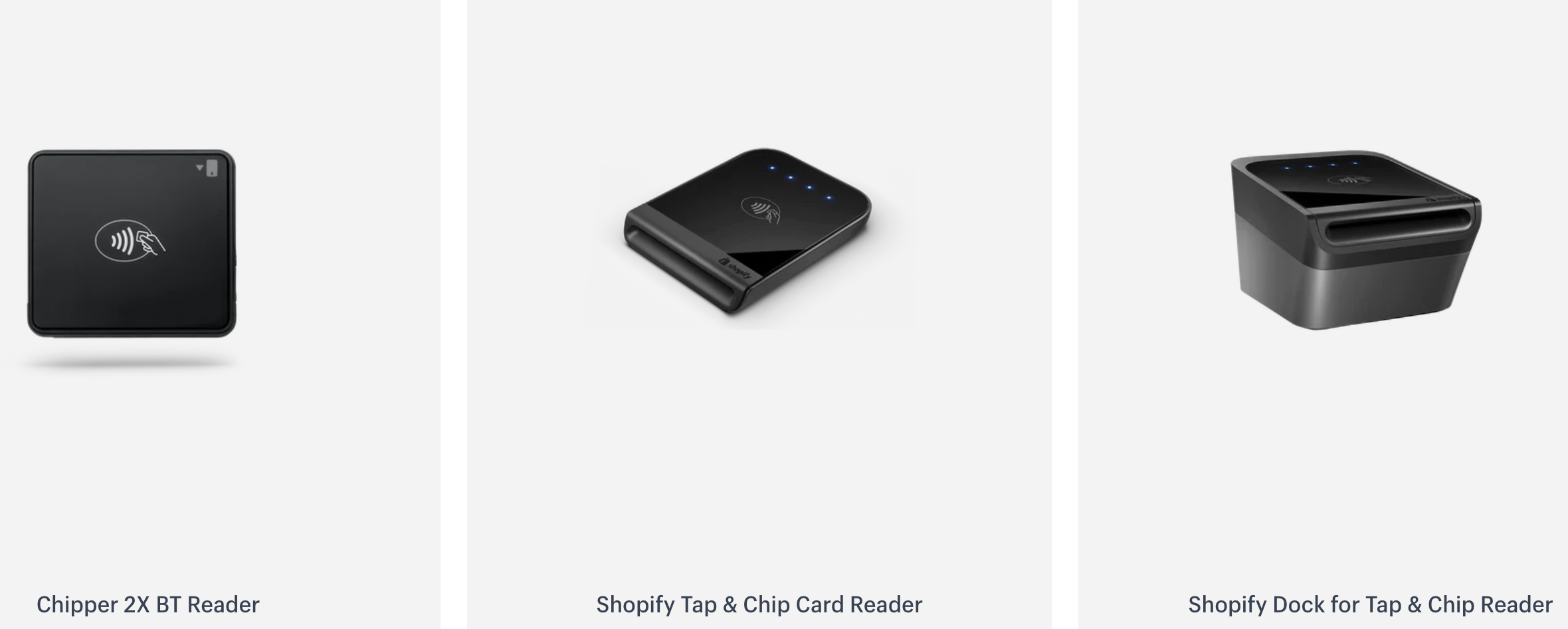 Shopify card readers