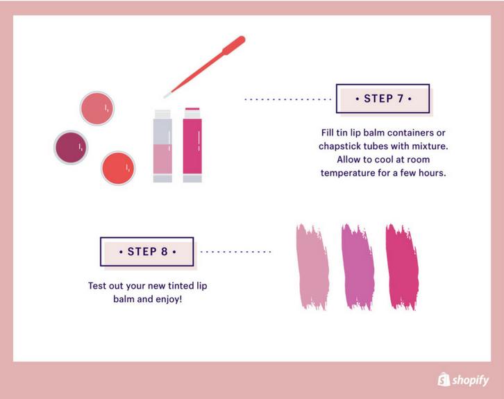 How to make lip balm, finish lip balm | Shopify Retail blog