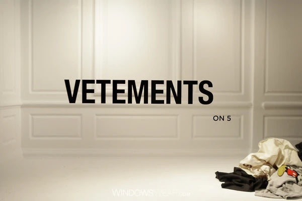 Vetements clothes pile display