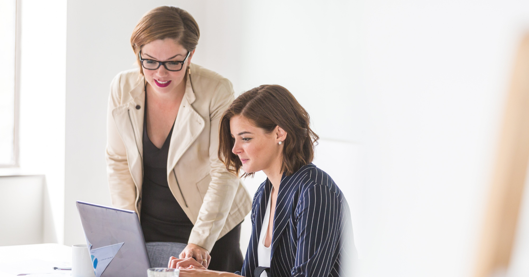 business women at computer