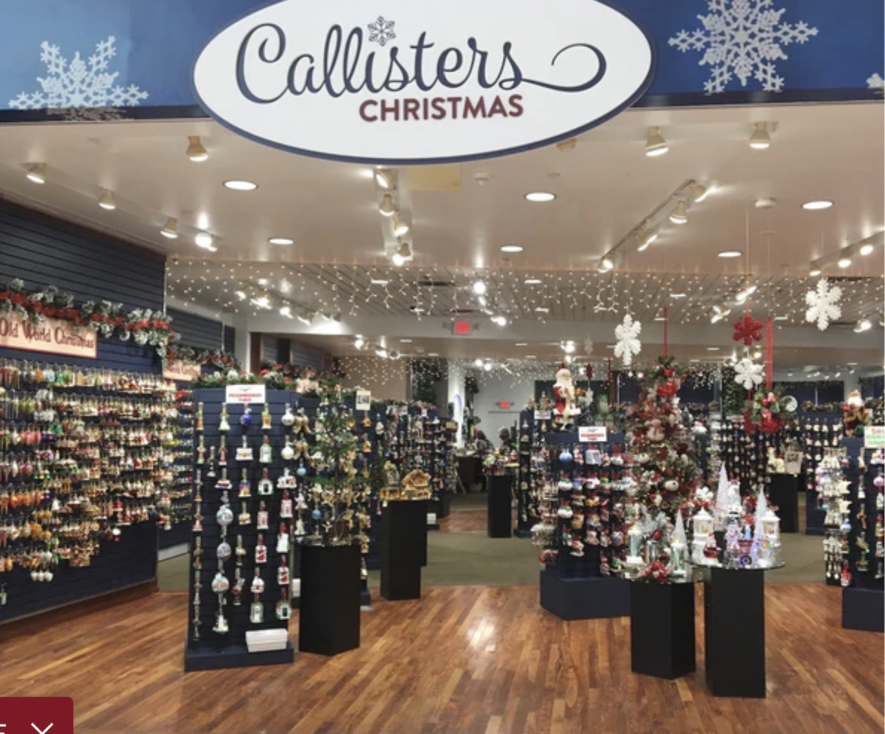 callisters christmas pop up shop