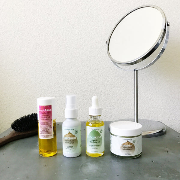 Cocokind vanity, vegan skincare | Shopify Retail blog