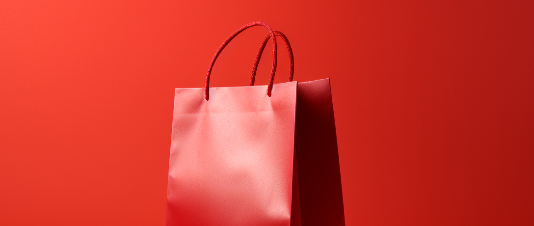 Image d'un sac rouge pour illustrer le retrait en drive