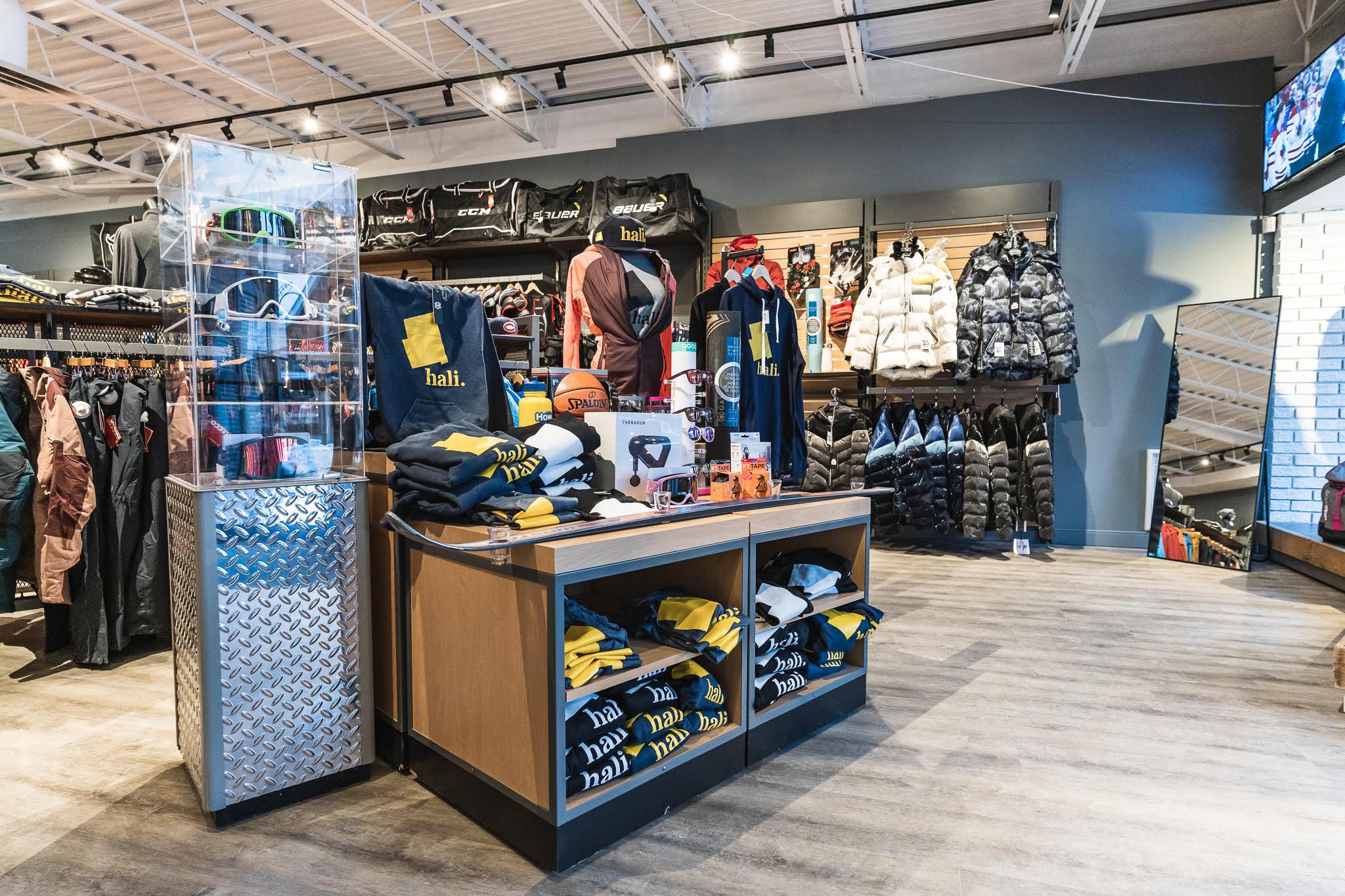 interior of delancey sports store