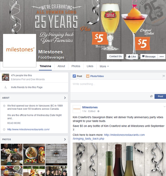 Milestones anniversary Facebook post | Shopify Retail blog