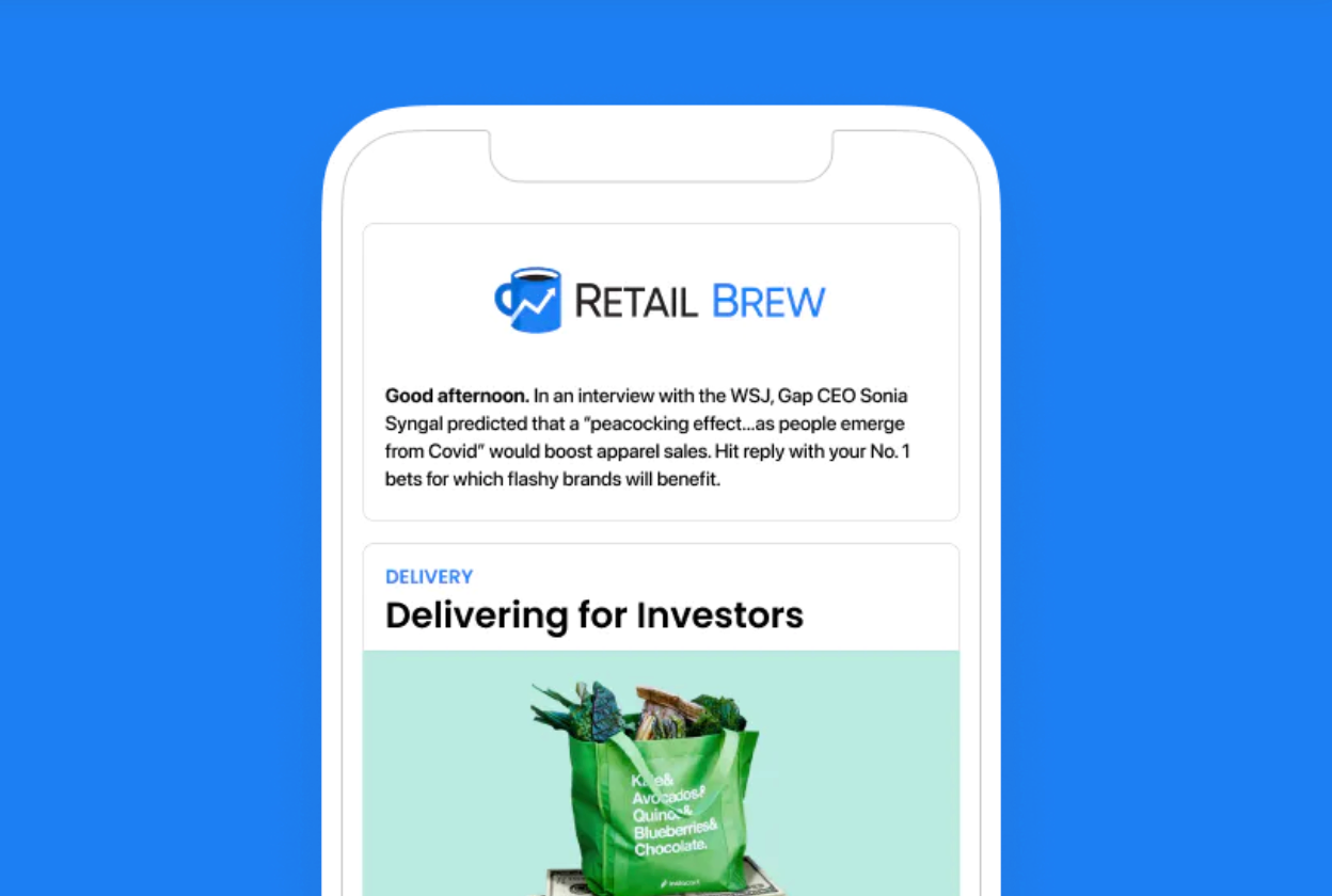 Retail Brew daily retail newsletter header