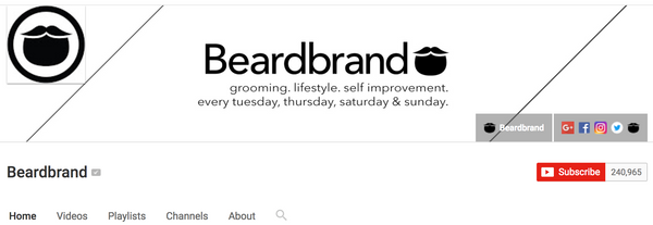 YouTube marketing for retailer, BeardBrand | Shopify Retail blog