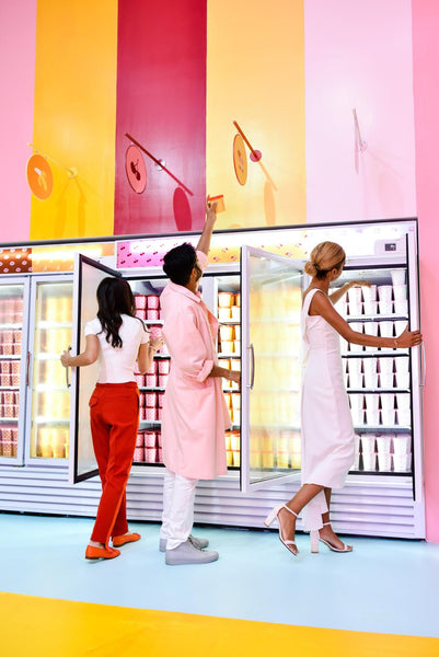 virgil abloh and louis vuitton colorize every inch of NYC pop-up