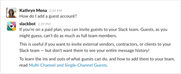 Chatbots for retail, Slackbot | Shopify Retail blog