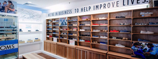 TOMS power wall | Shopify Retail blog