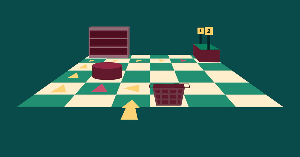 Illustration of a retail store layout