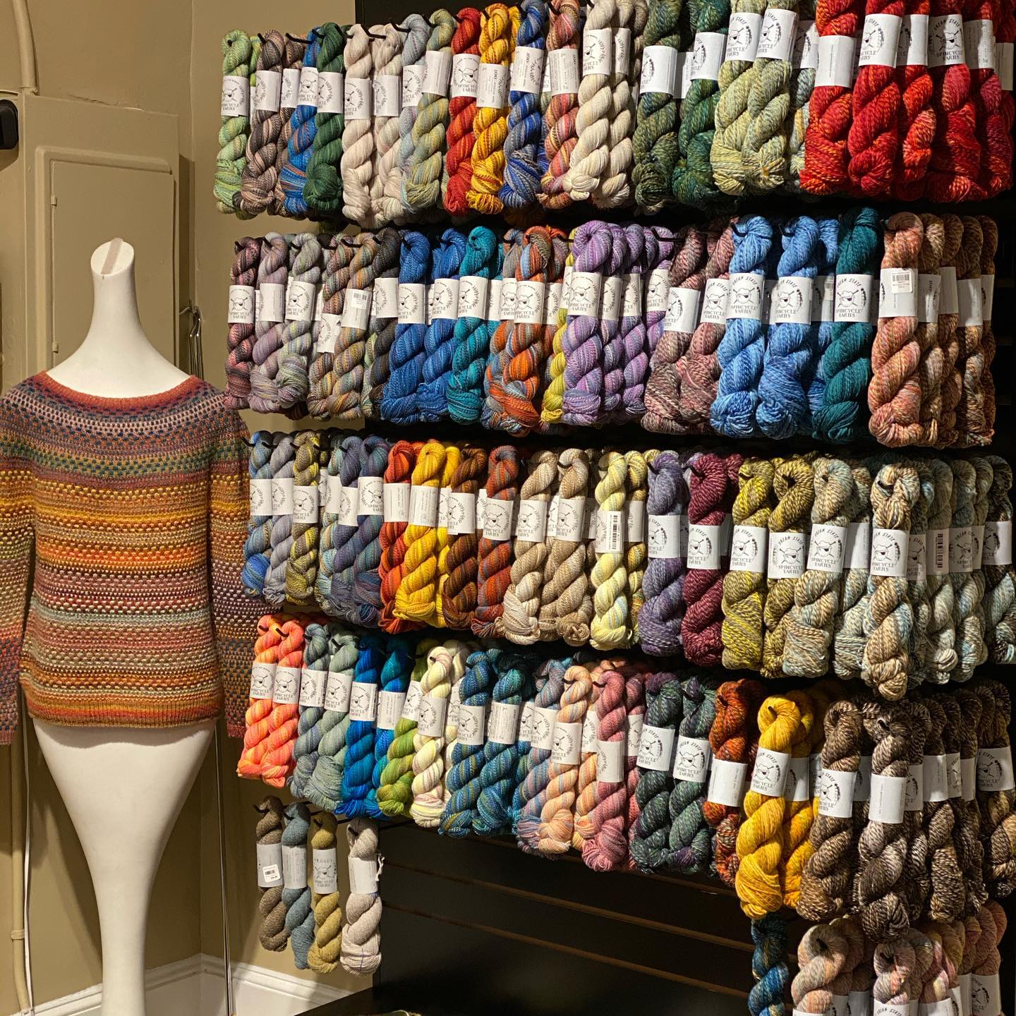 inside black mountain yarn shop