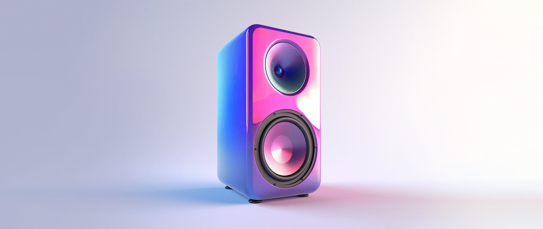 a single bookshelf speaker: music in retail stores