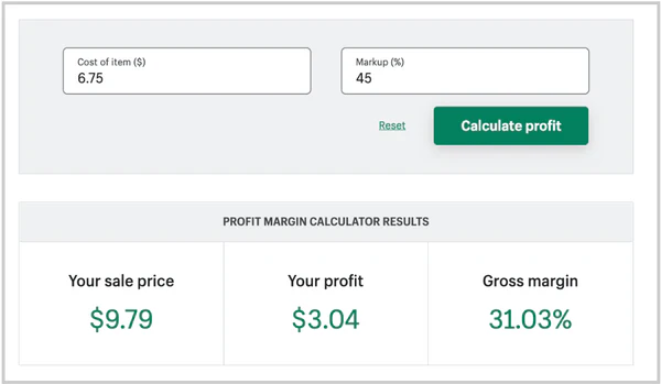 profit margin calculator