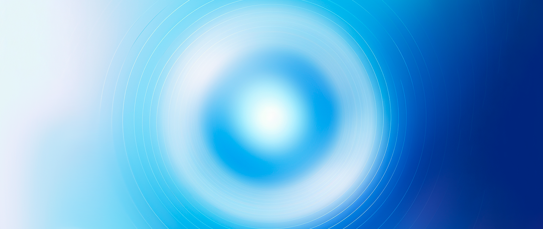 White rings on a light blue and dark blue background.