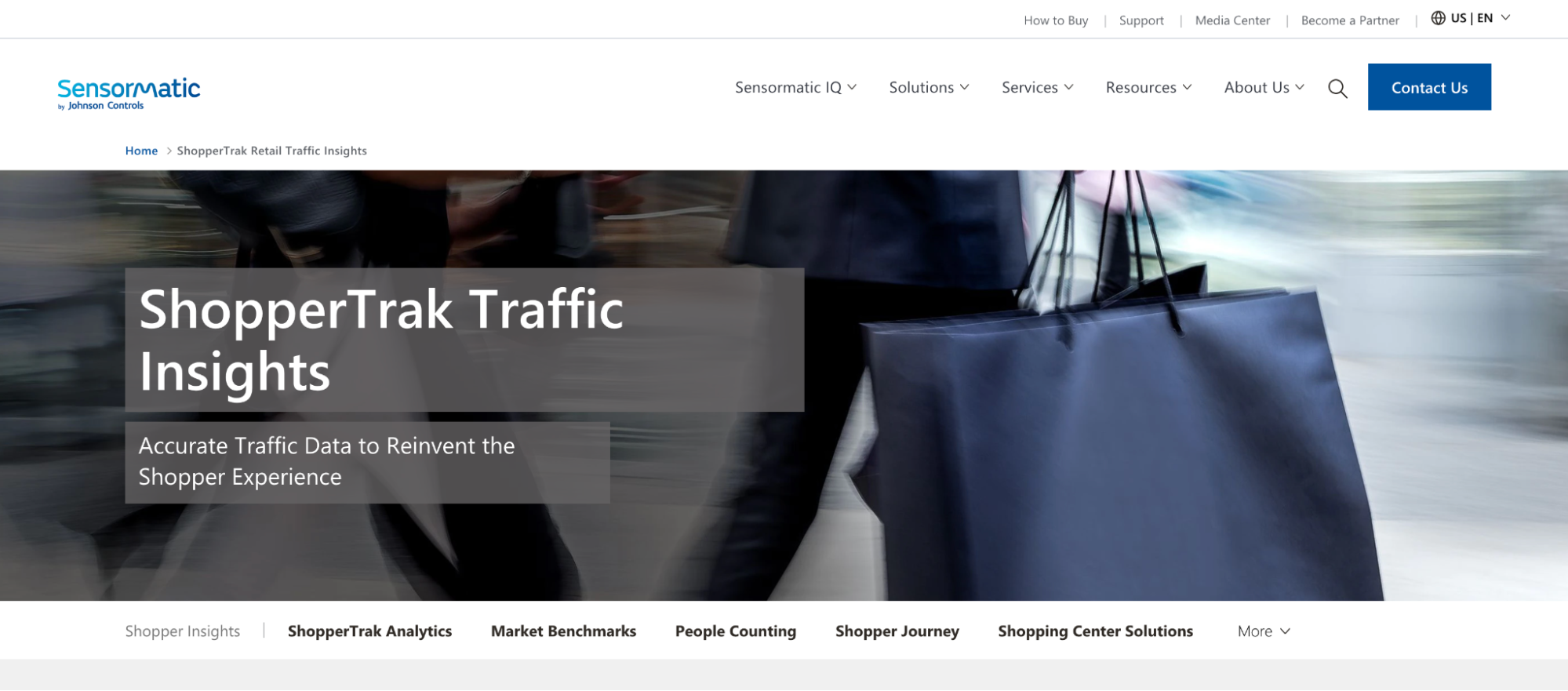 homepage for shoppertrak