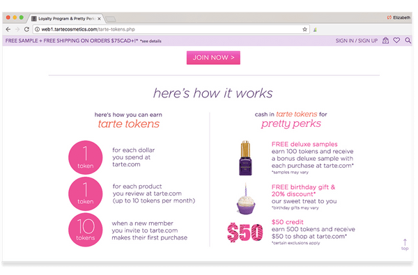 Tarte rewards loyalty programs