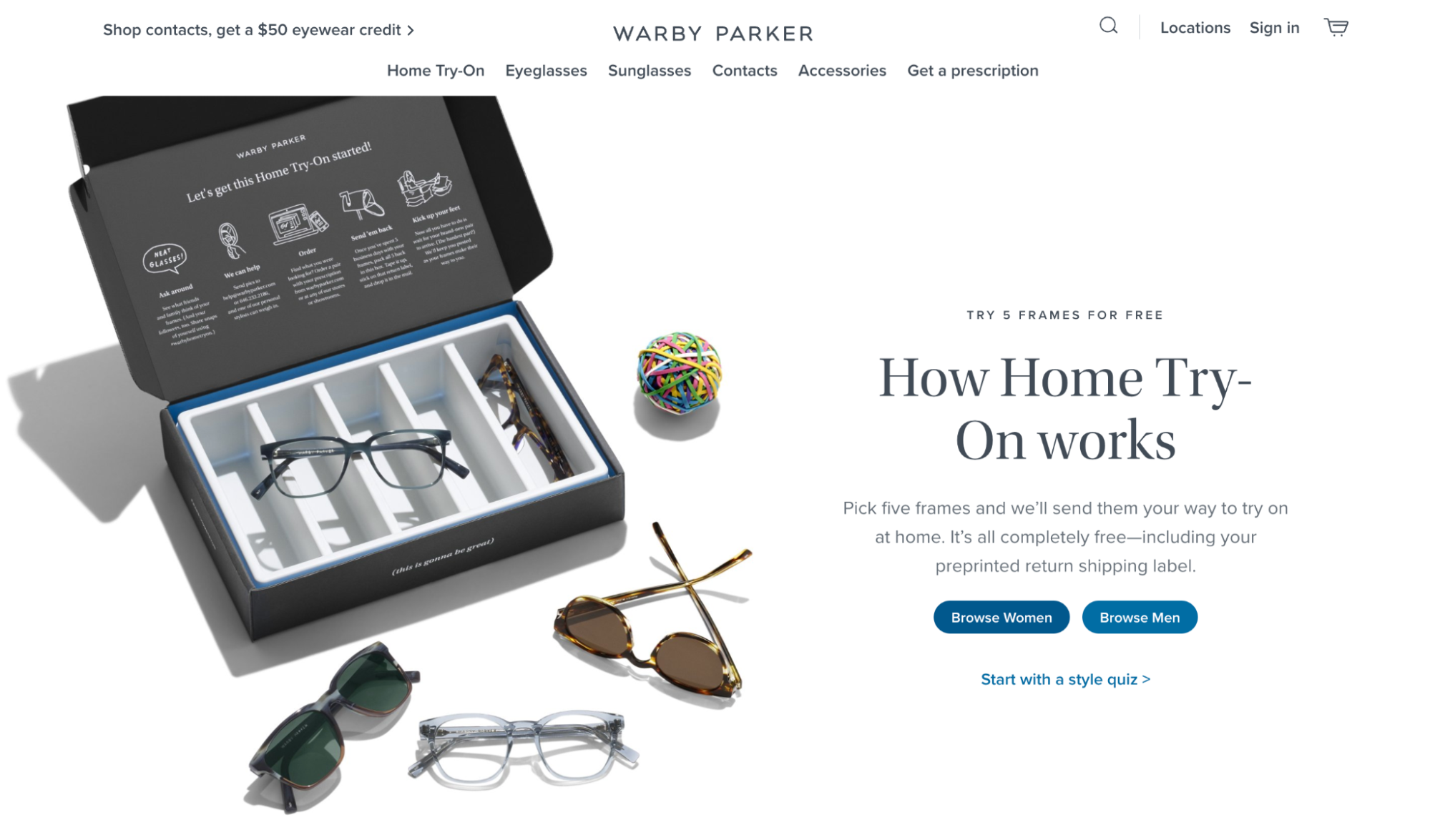 Home Try-On  Warby Parker