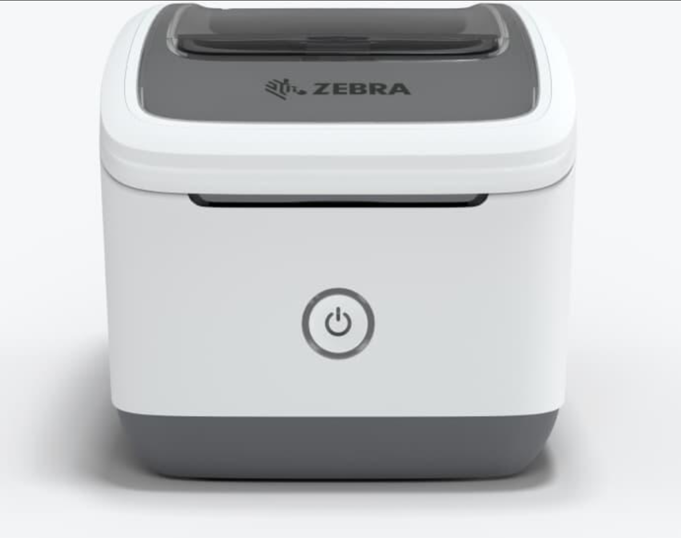 Image of Zebra wireless label printer in white