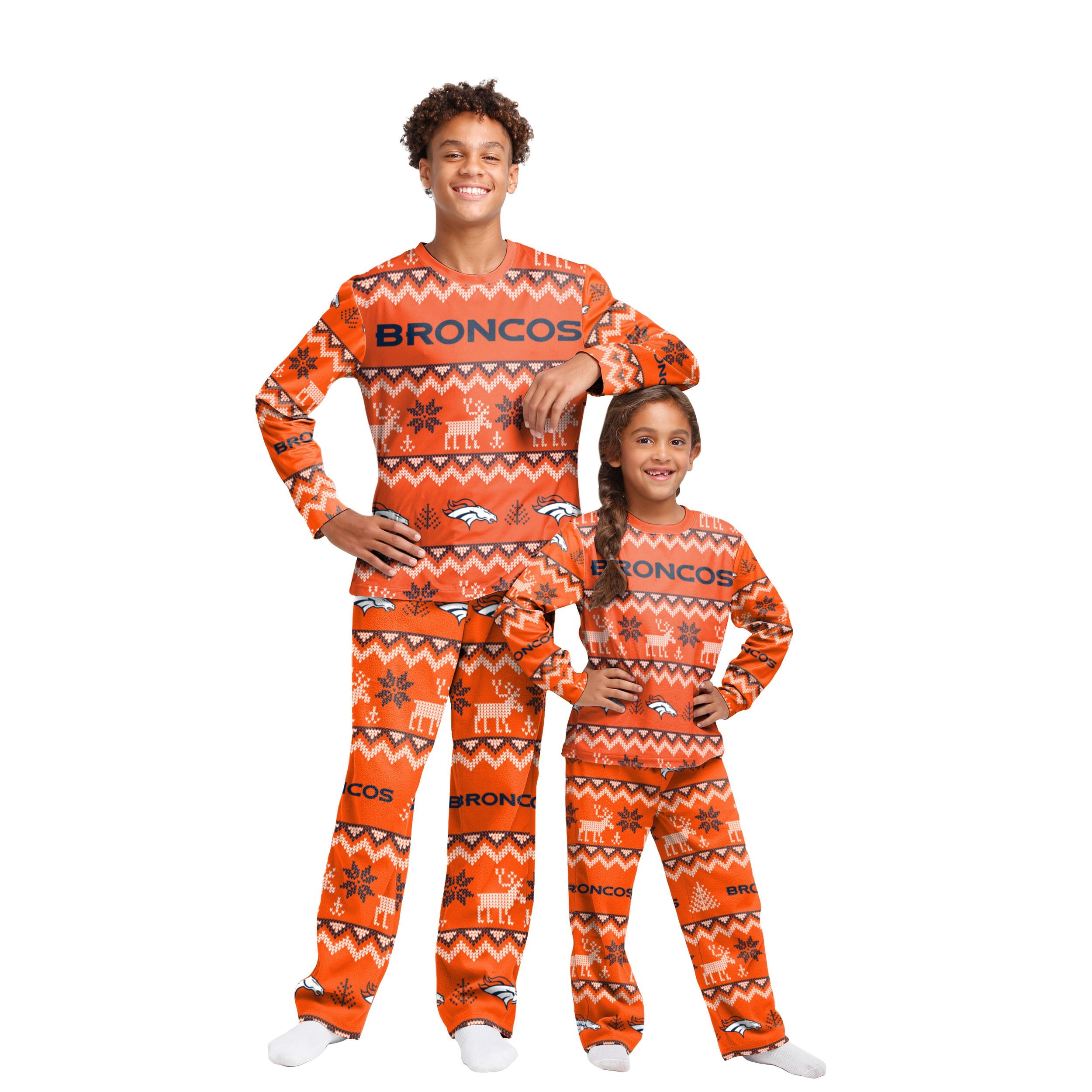 : FOCO NFL Wordmark Family Matching Collection Set Holiday Pjs :  Sports & Outdoors