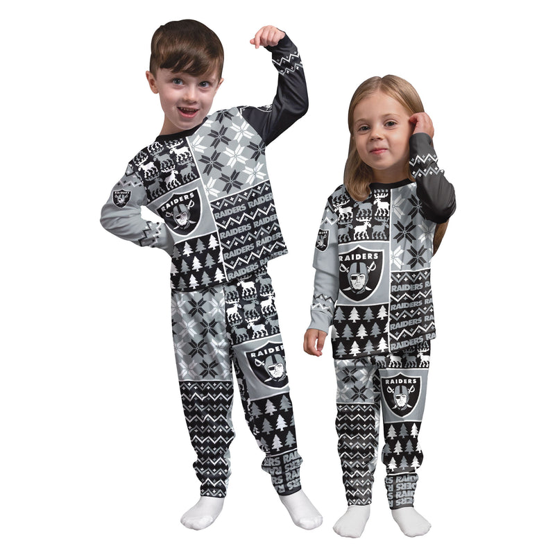 Las Vegas Raiders 2021 Crewneck Ugly Pyjamas - Youth