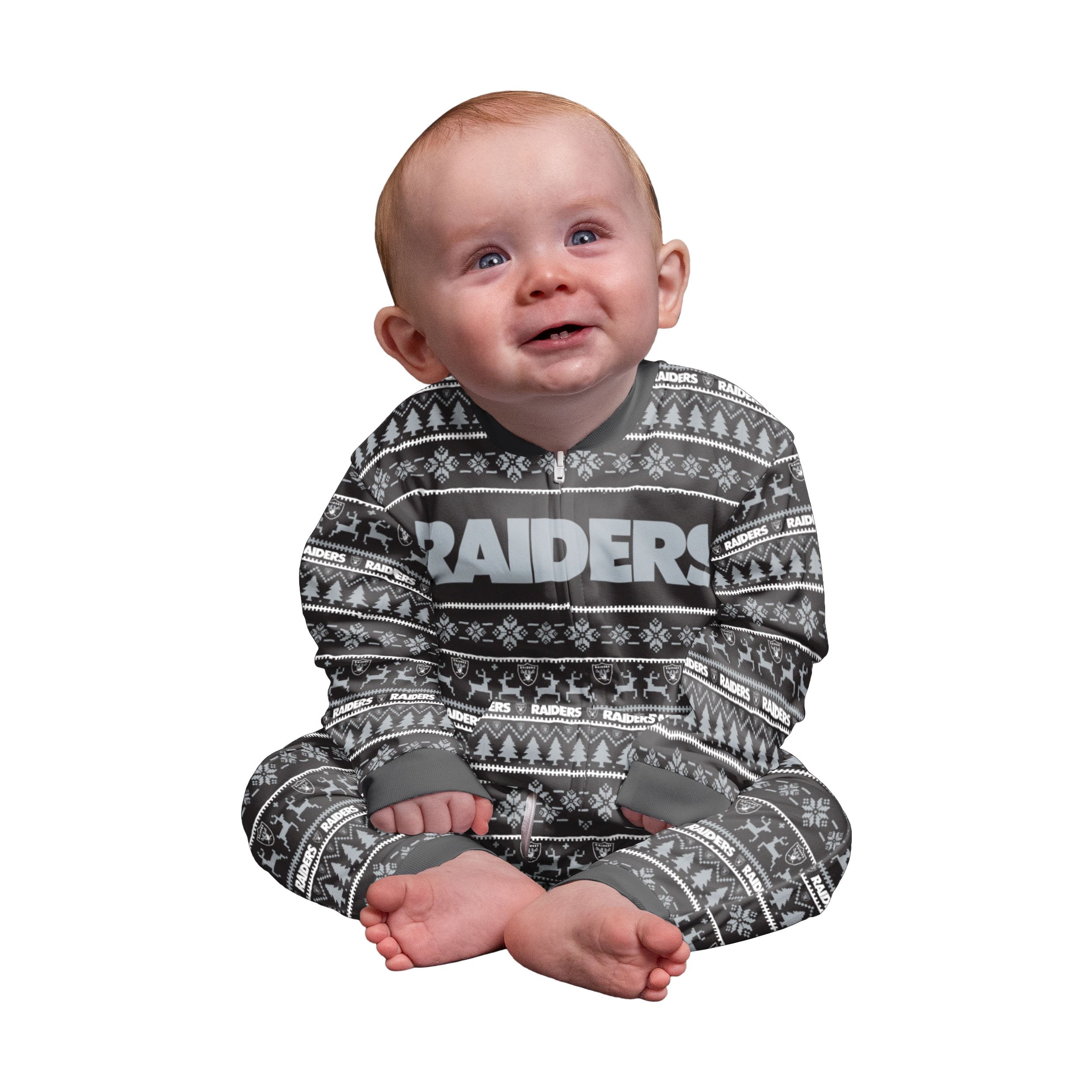 Las Vegas Raiders 2021 Crewneck Ugly Pyjamas - Youth