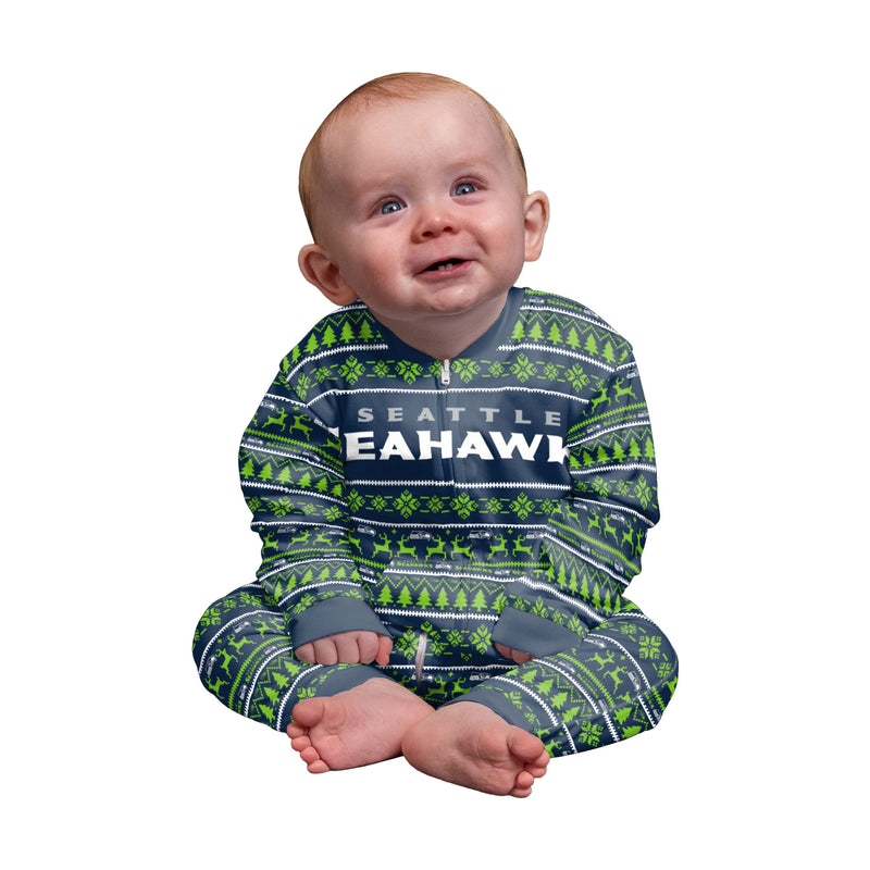 Seattle Seahawks 2021 Crewneck Ugly Pyjamas Youth