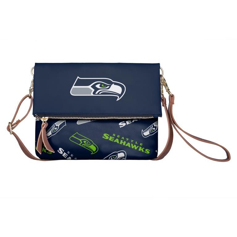 Seattle Seahawks NFL Printed Collection Foldover Tote Bag