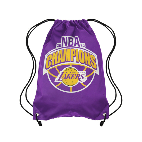 Los Angeles Lakers 2020 NBA Champions Logo Drawstring Backpack