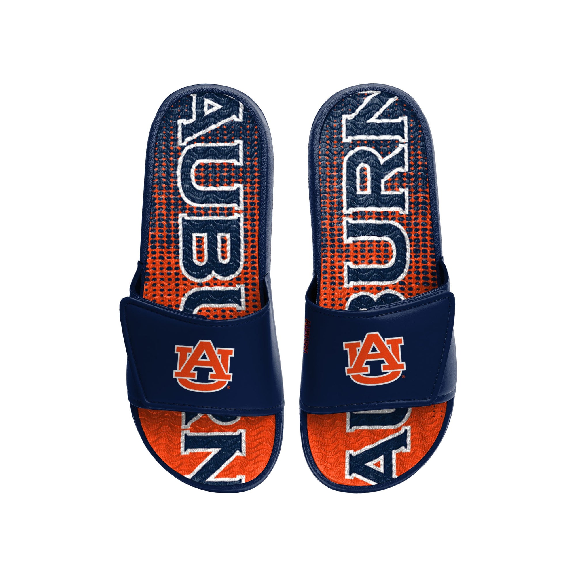 Auburn Tigers NCAA Mens Gradient Wordmark Gel Slide