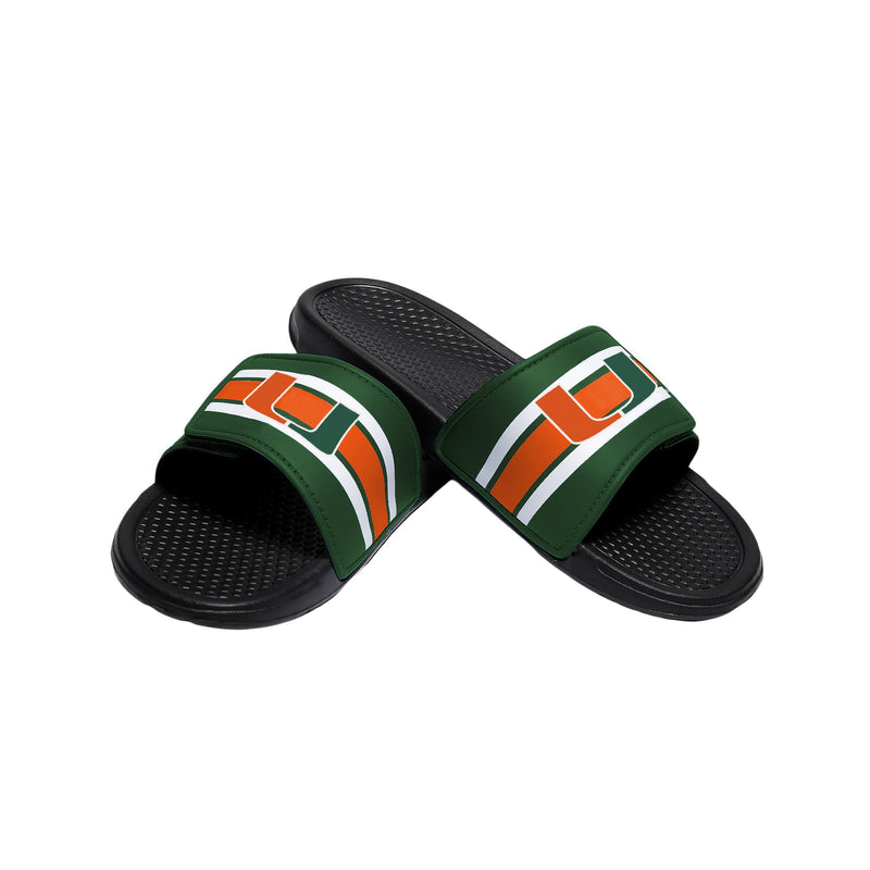 miami hurricanes men's slides