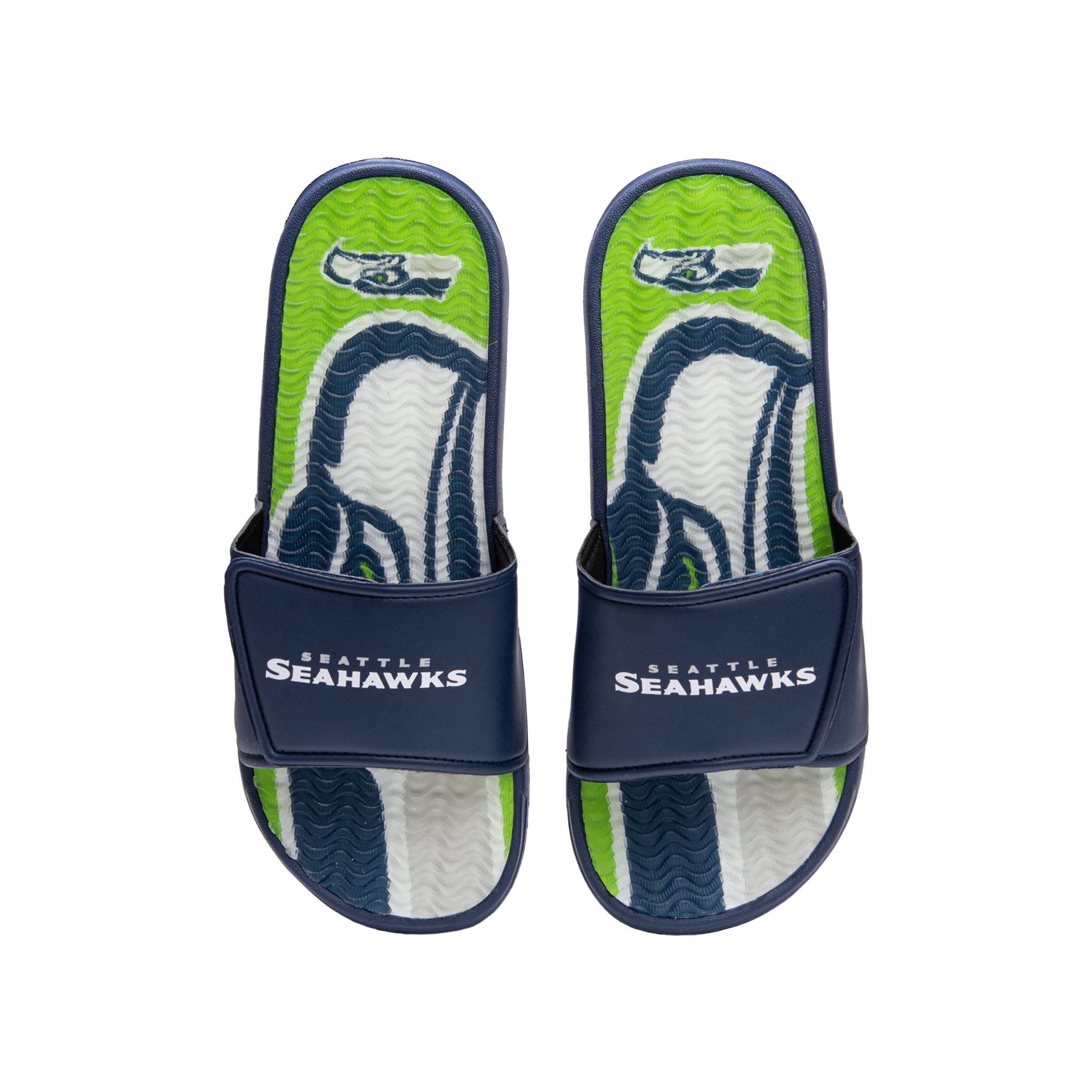 Aanhankelijk Dank je Ontoegankelijk Seattle Seahawks NFL Mens Wordmark Gel Slides