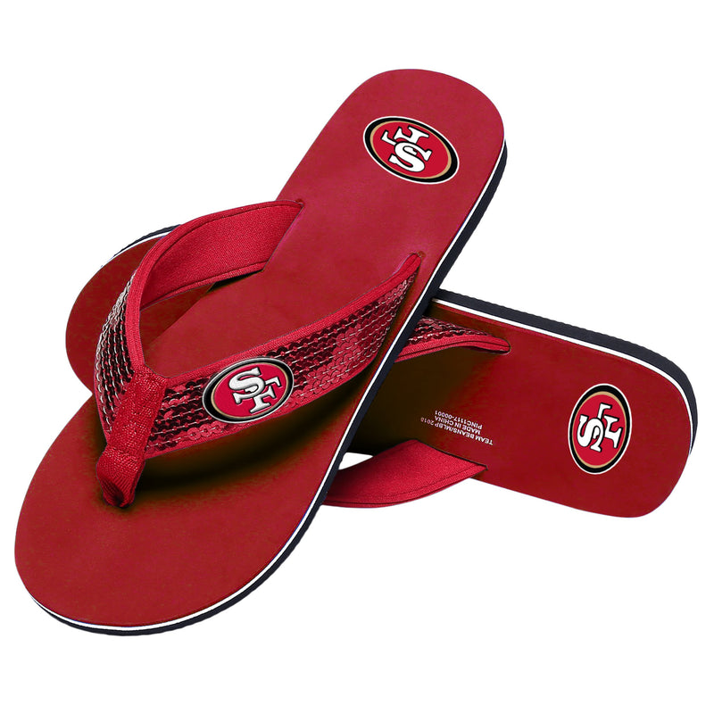 san francisco 49ers flip flops