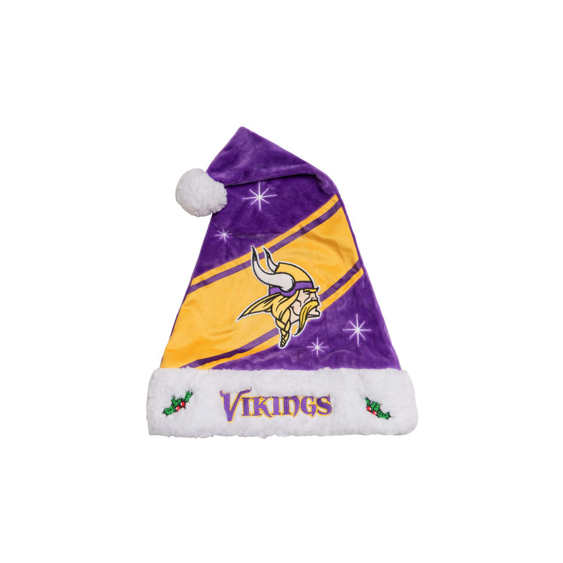 Forever Collectibles NFL 2015 Santa Hat, Minnesota Vikings 