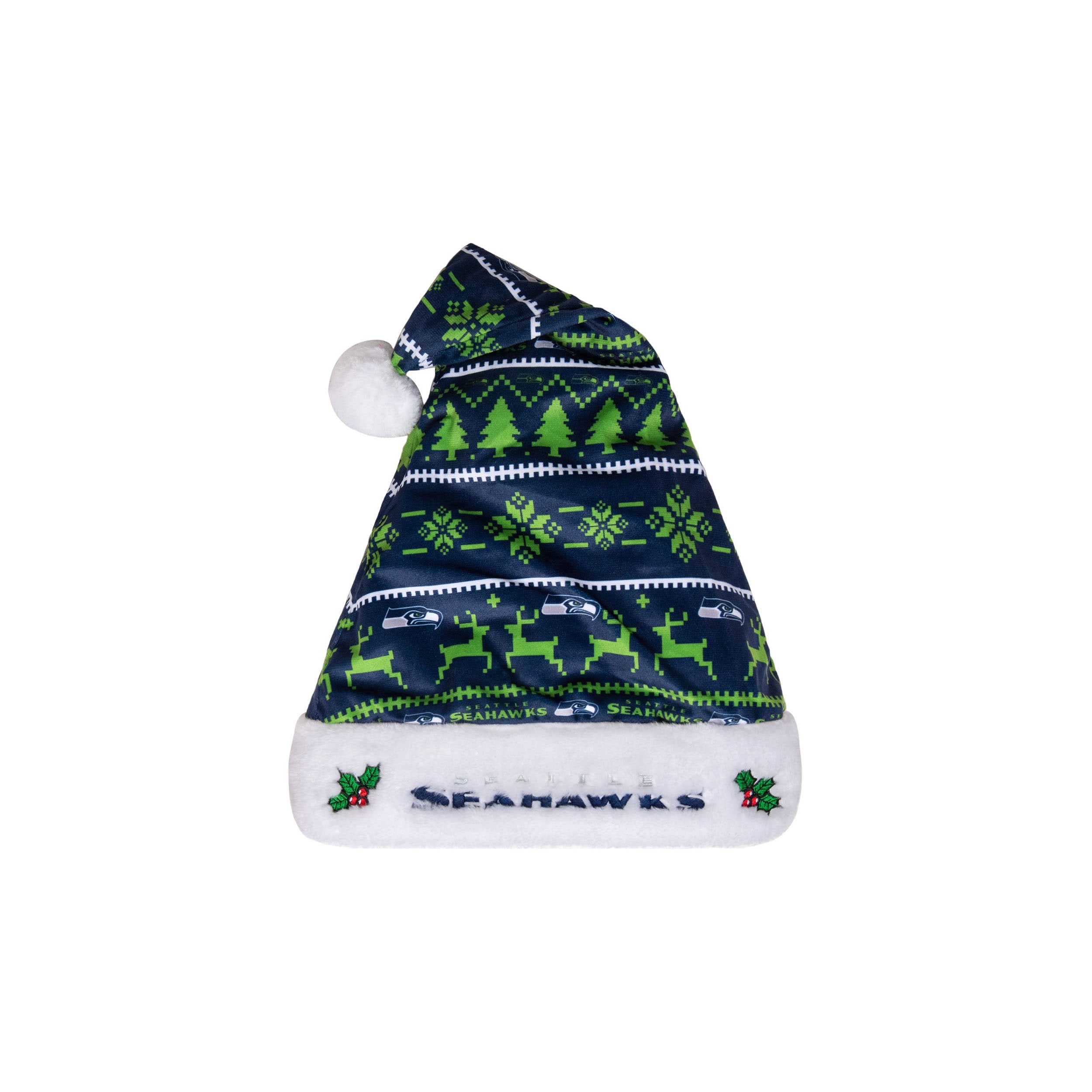 Seattle Seahawks Womens Busy Block Family Holiday Pajamas FOCO