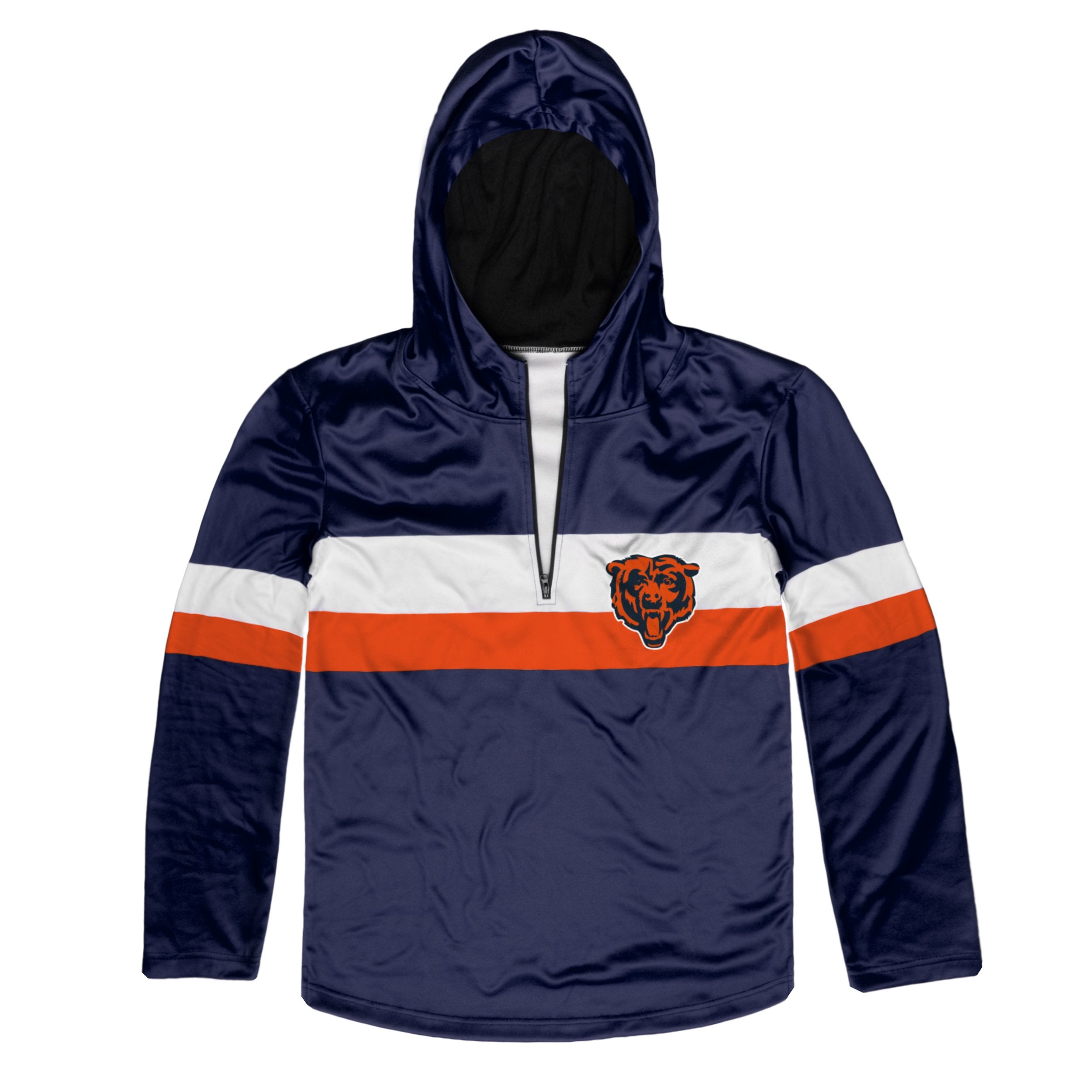 chicago bears quarter zip sweatshirt