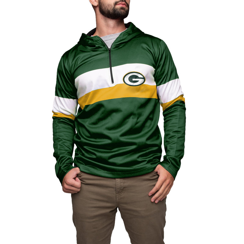 packers half zip sweatshirt