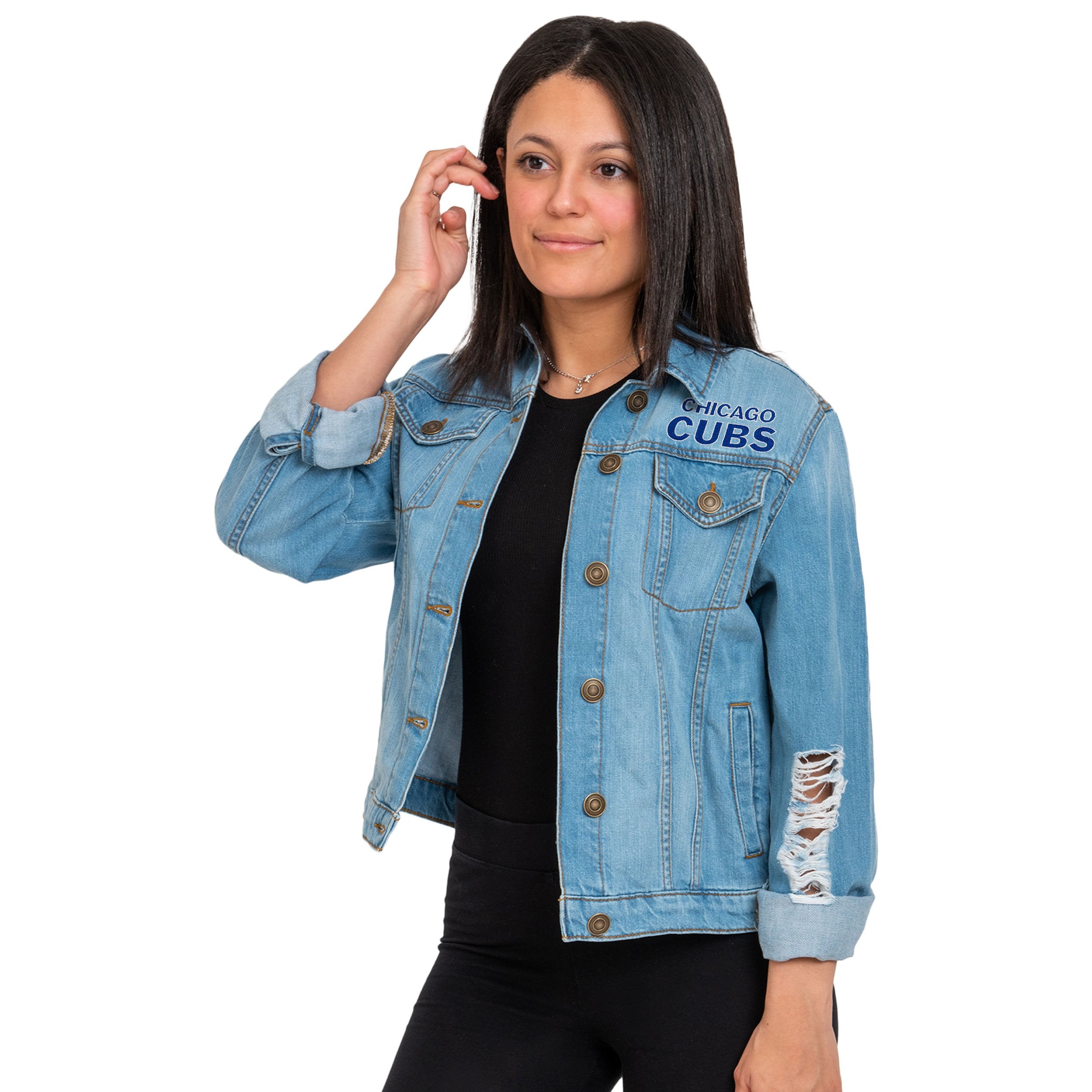 Chicago Cubs MLB Womens Denim Days Jacket