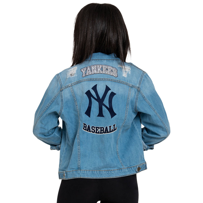 MLB Basic Denim Jacket New York Yankees 31JPN301150U  ShopperBoard