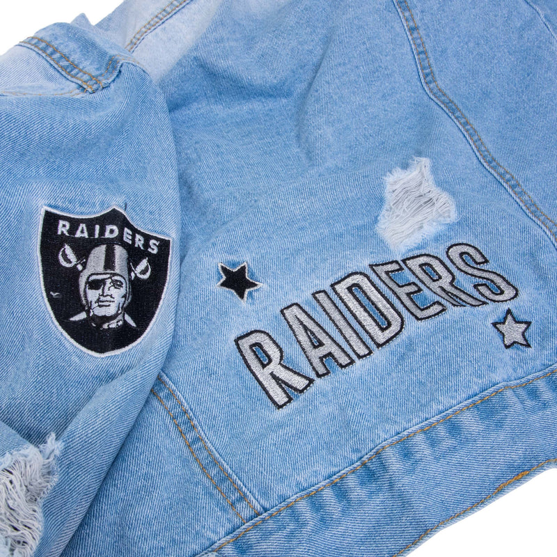 raiders jean jacket