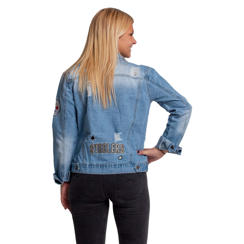 Pittsburgh Steelers NFL Womens Denim Jacket