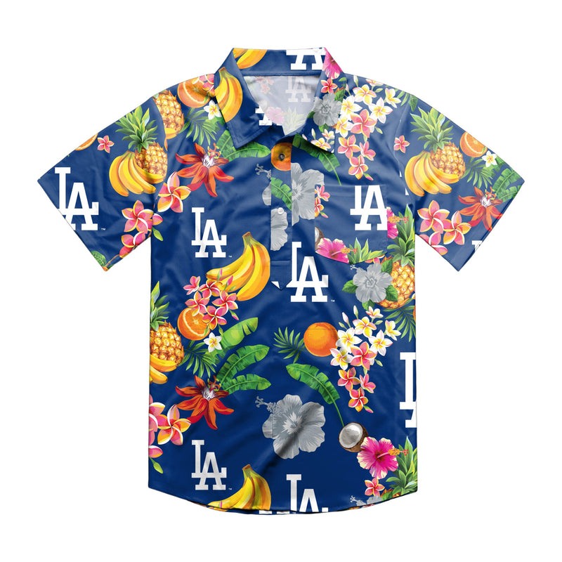 Los Angeles Dodgers MLB Fruit Flair Mens Short Sleeve Polo Shirt