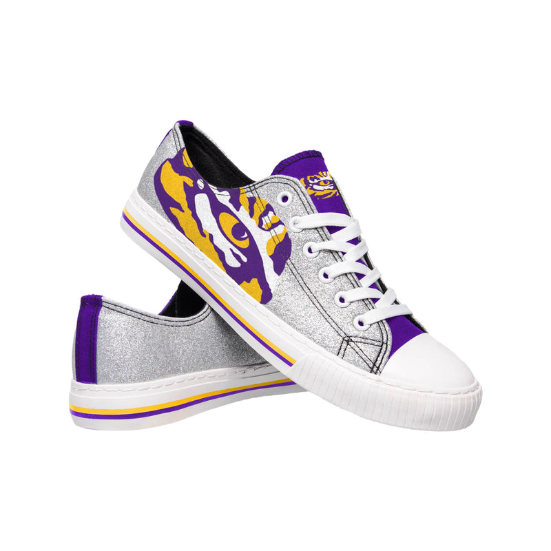 LSU Tigers NCAA Womens Glitter Low Top 