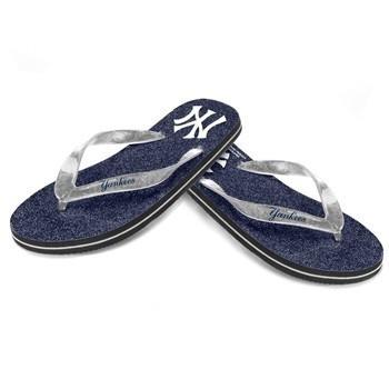 New York Yankees Women's Sequin Slide Sandals