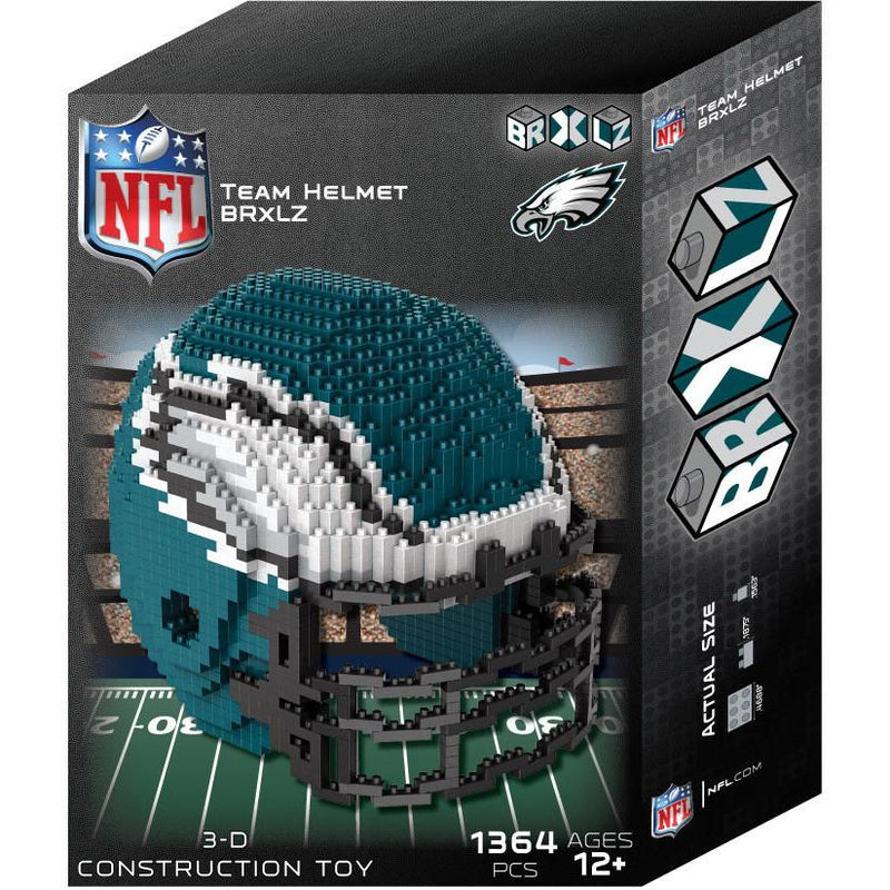 Philadelphia Eagles Nfl 3d Brxlz Puzzle Helmet Set - philadelphia eagles helmet roblox