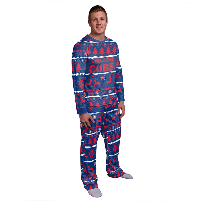 Chicago Cubs MLB Family Holiday Pajamas