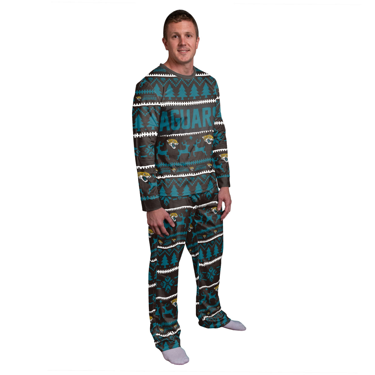 Jacksonville Jaguars NFL Family Holiday Pajamas (PREORDER - SHIPS LATE