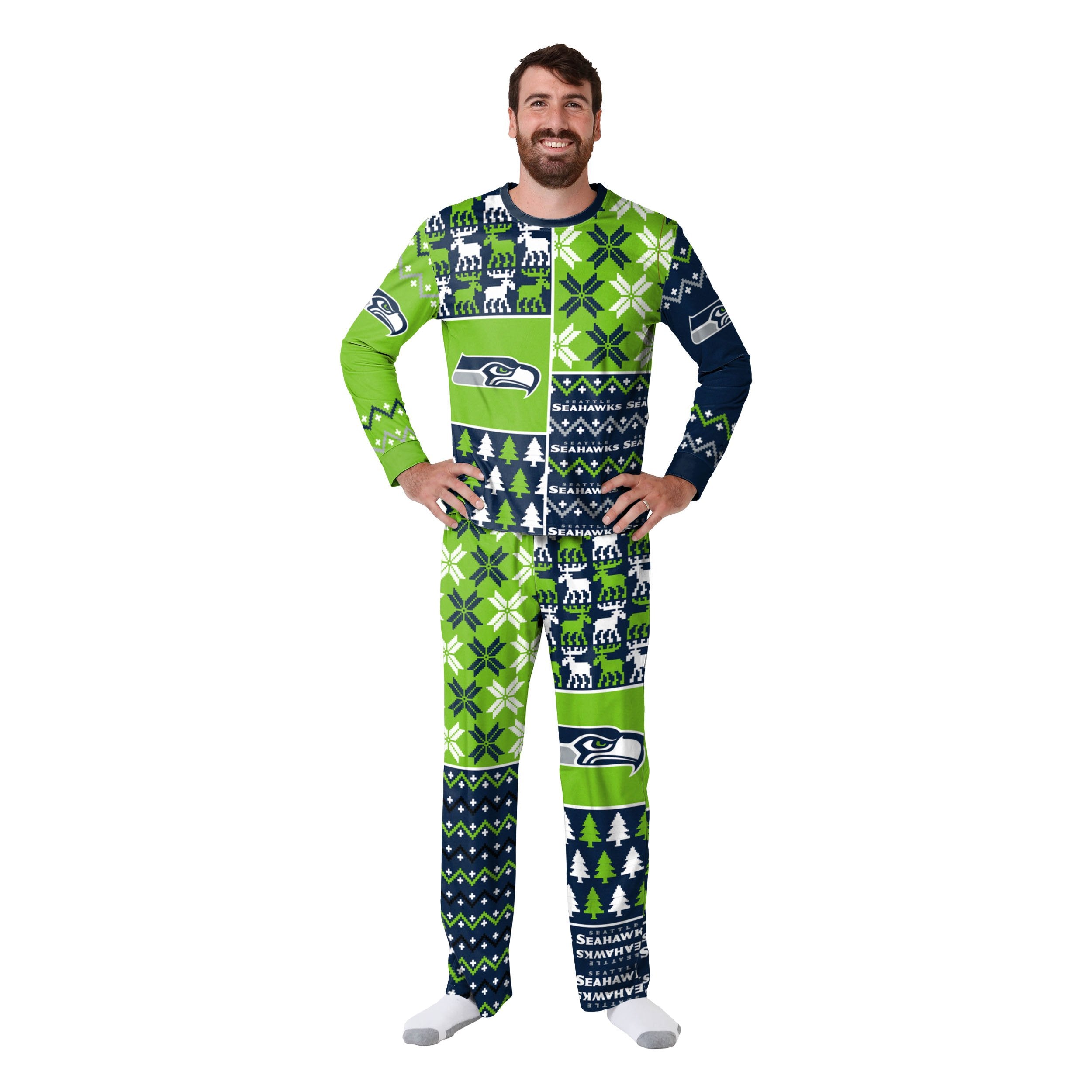 Blitz Seattle Seahawks Mascot Pajamas FOCO