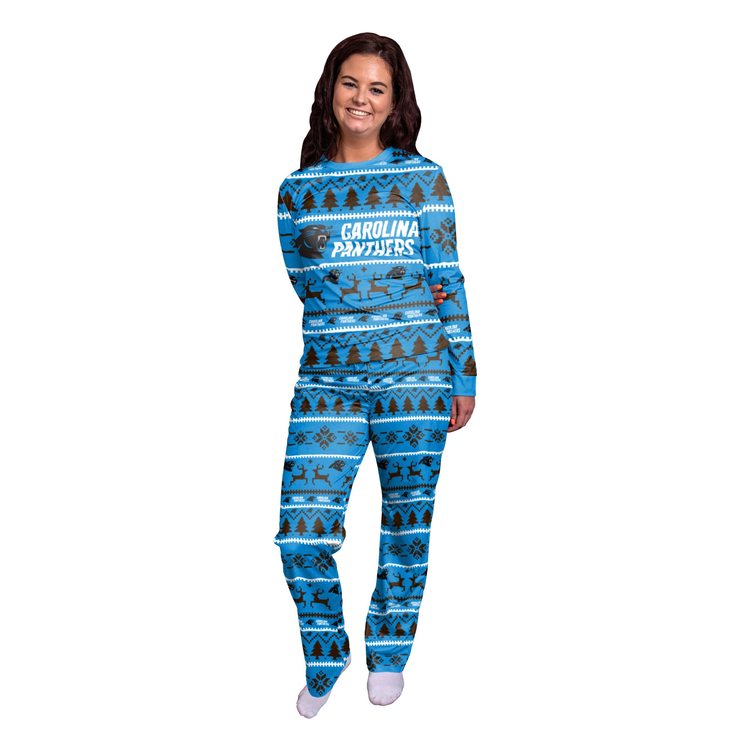 Dallas Cowboys Women's Holiday Pajama Set - Navy